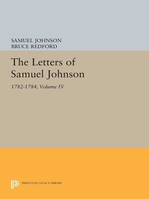 cover image of The Letters of Samuel Johnson, Volume 4